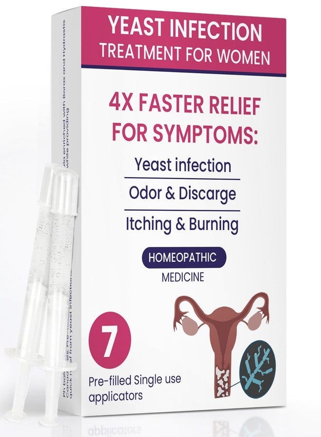 Terramed Just Think Comfort Yeast Infection Treatment for Women | Ph Balance For Women | Boric Acid | Helps Relieve Itching & Irritation | Vaginal Aid for Inflammation, Dryness & Watery Discharge | 7 Pre-Filled Applicators - Image 1